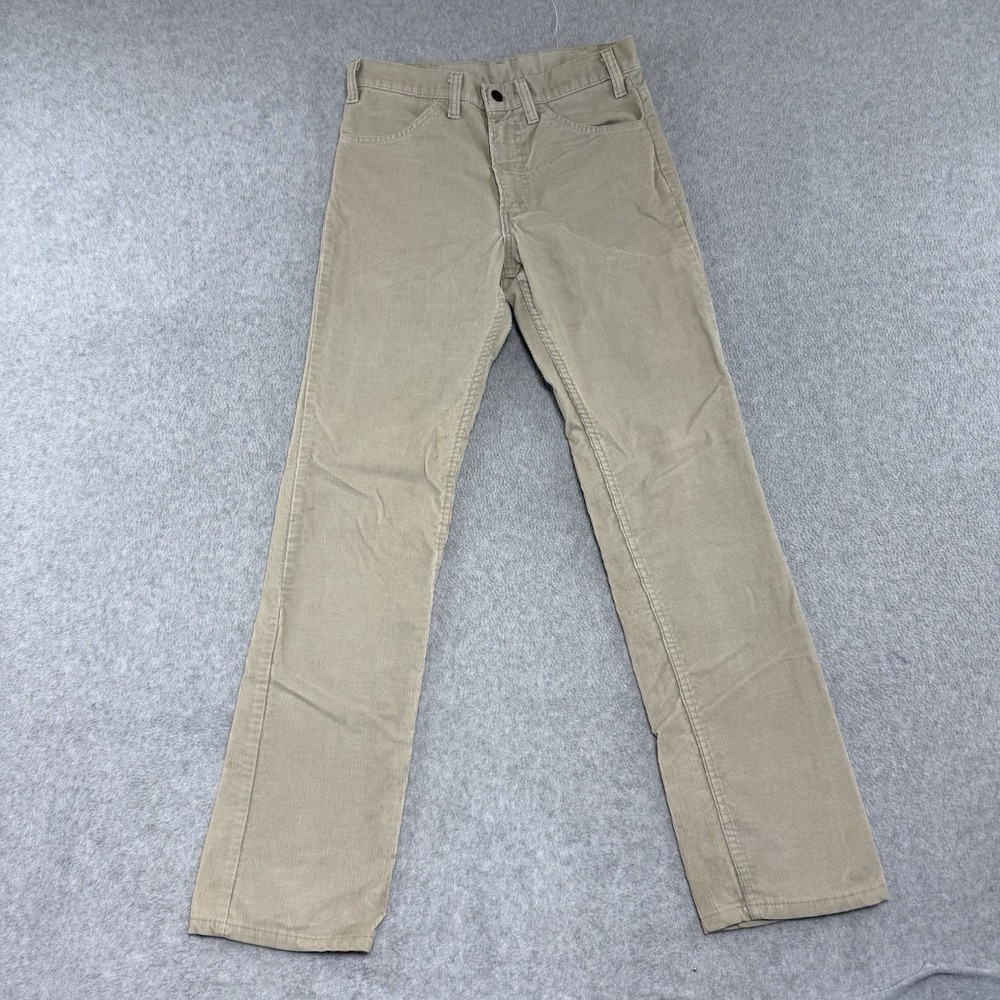 VTG Levis Corduroy Pants Men 30x32 (Fits 30x32) Beige 519 White Tab 80s USA Made
